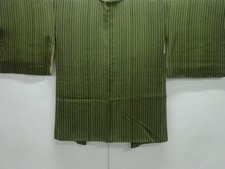 7670183: JAPANESE KIMONO JAPANESE HAORI / STRIPE