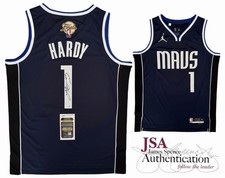JADEN HARDY SIGNED DALLAS MAVERICKS CUSTOM JERSEY 2024 NBA FINALS w/JSA COA!