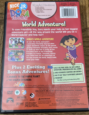 Dora The Explorer World Adventure DVD 97368400047| eBay