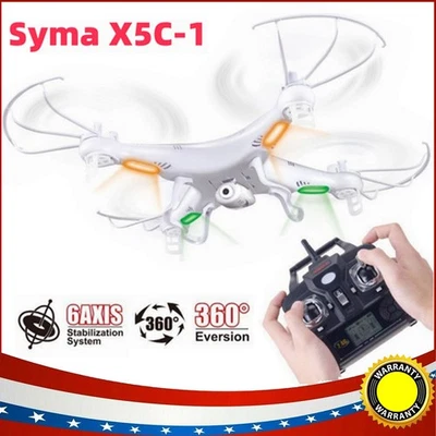 CHEERWING New Syma X5C-1 2.4GHz 4CH 6-Axis Gyro Camera RC Quadcopter Camera Drone USA