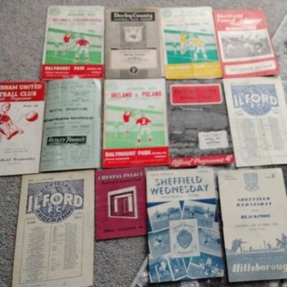 15 x Football Programmes 1950 s.
