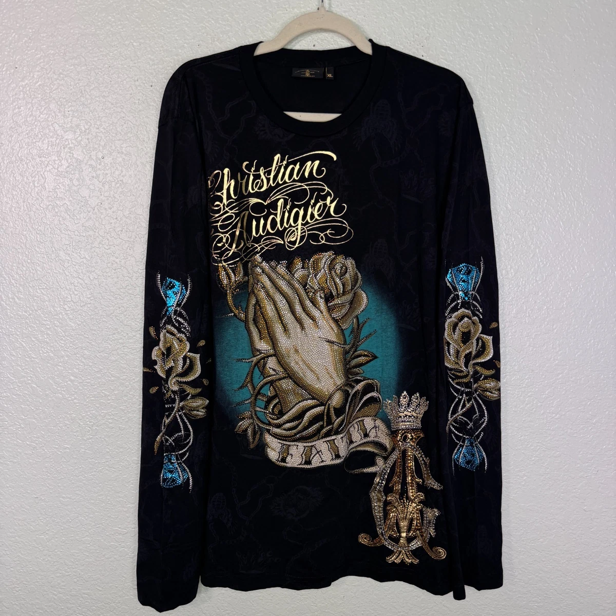 Christian Audigier Long Sleeve T-Shirts for Men for sale | eBay