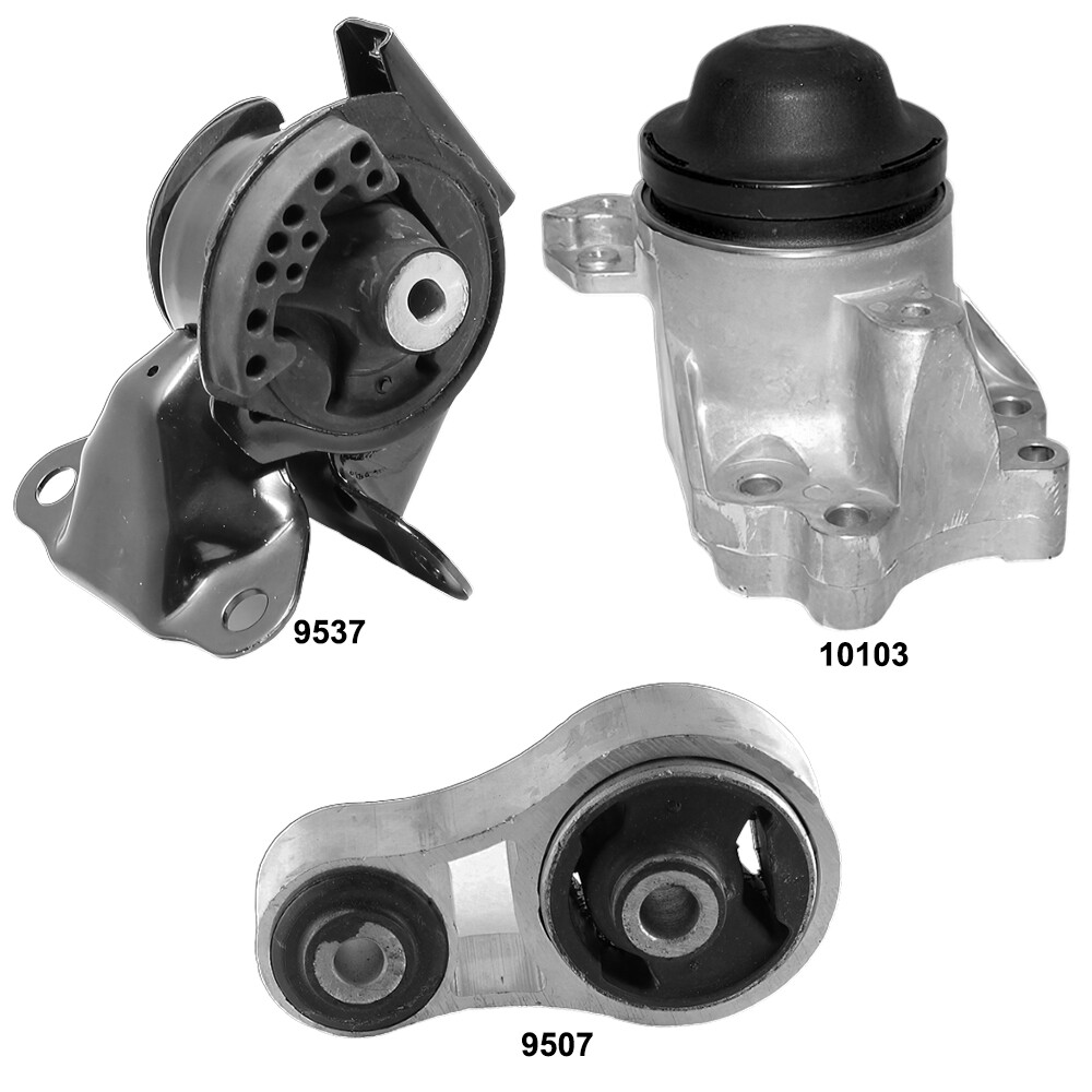 Engine & Transmission Mounts 3Pcs Set, Fits Mazda CX-9 07-15
