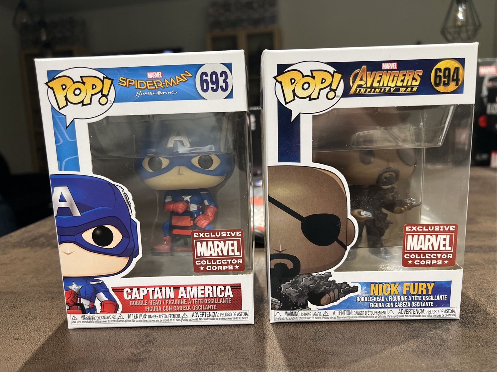 Thumbnail - Marvel Collector Corps Box Infinity Saga Cap America 693 Nick Fury 694