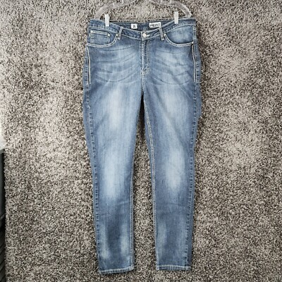 Project Womens Heavy Stitch Straight Blue Jeans Size 20