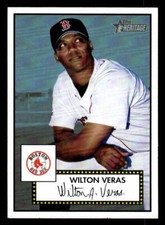 2001 Topps Heritage #81 Wilton Veras Card Boston Red Sox
