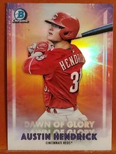 2021 Bowman Chrome Dawn Of Glory #12 Austin Hendrick REDS