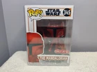 Funko Pop Star Wars The Mandalorian Red Chrome Target Exclusive #345 w/Protector