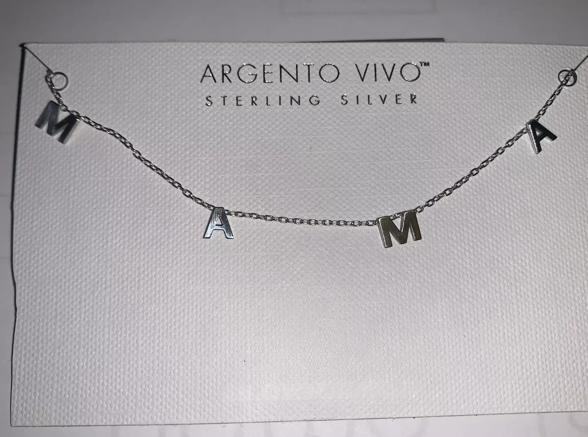 Argento Vivo MAMA Necklace Sterling Silver 925 New eBay