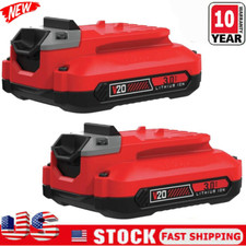 2Pack For Craftsman V20 Lithium Ion Rechargeable Battery CMCB204 CMCB202 CMCB201