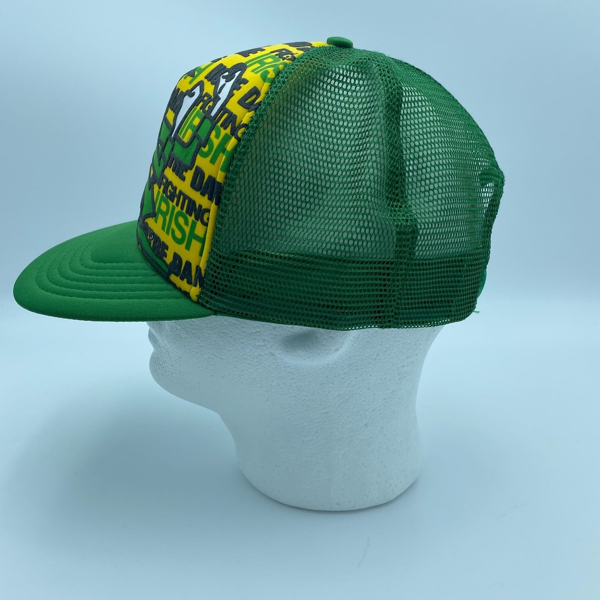 Vintage 70 Vintage Notre Dame Fighting Irish Mesh Trucker Snapback 70s/80s Built in Glasses main image 1