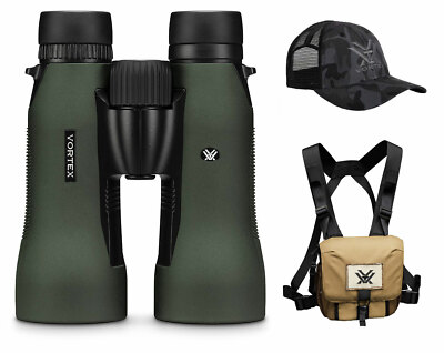 Vortex Diamondback HD 15x56 mm Binoculars w/ Vortex Harness Case and VX Hat
