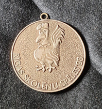 Latvia Sports Riga school games medal 1998 Championship