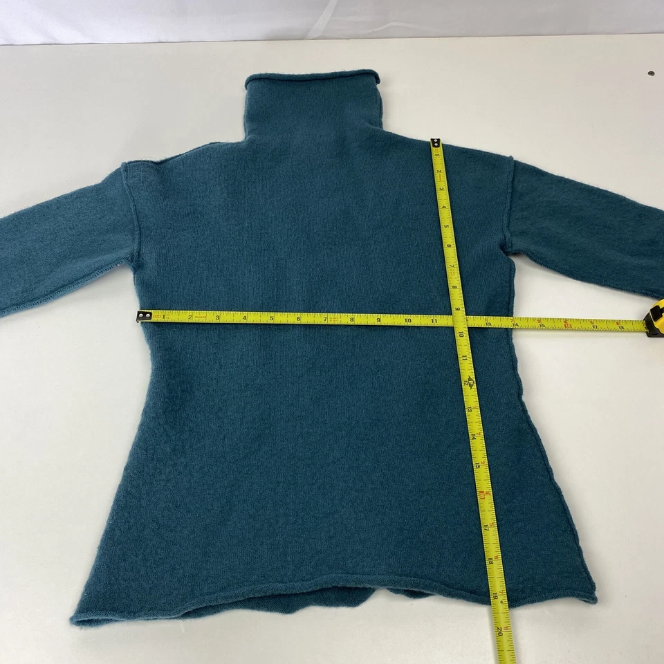 Suéter Banana Republic Jóvenes Niñas M Mediano Sólido Verde Oscuro Cuello Alto Foto 2 de 4