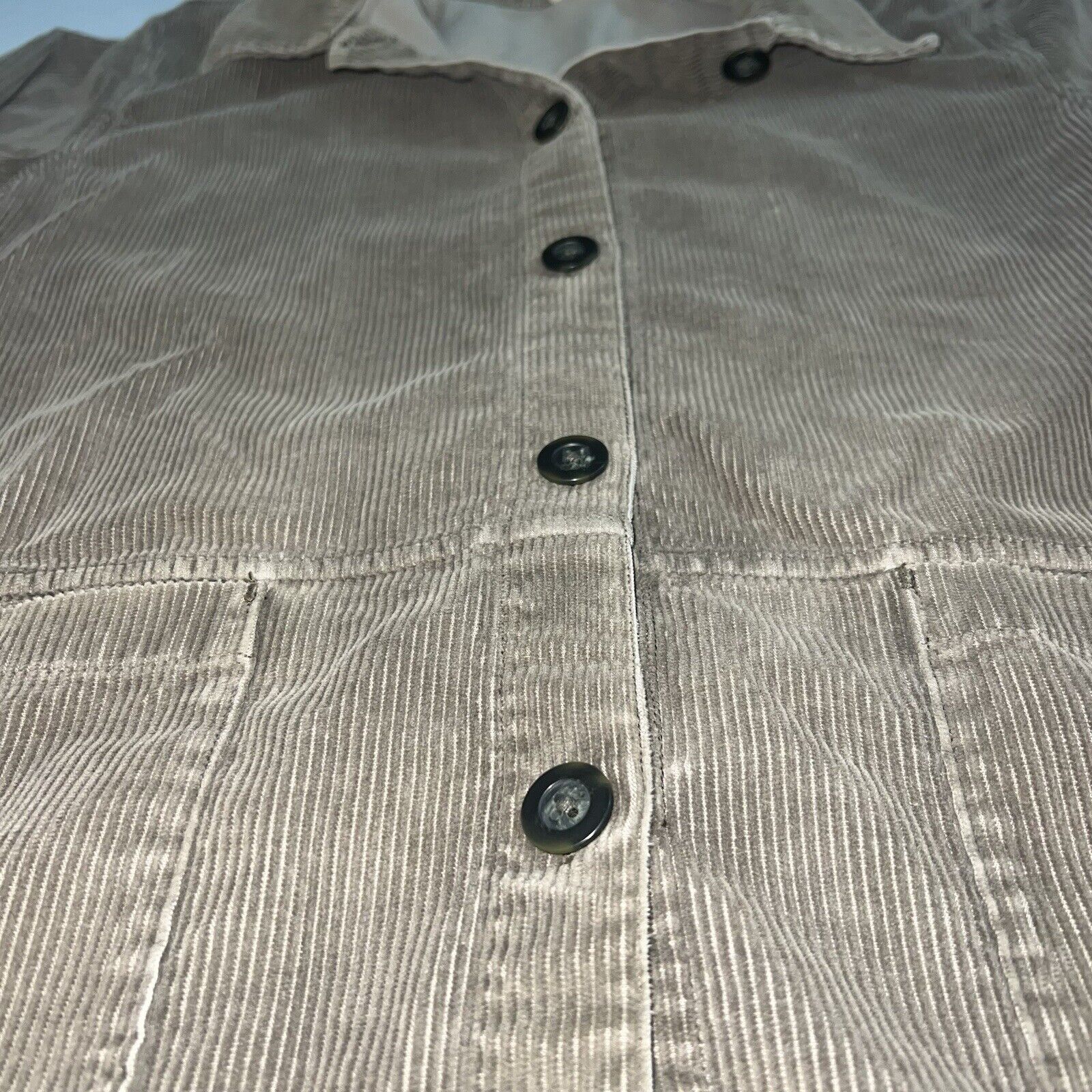 Vintage LL Bean Corduroy Shirt Womens Large Regul… - image 3