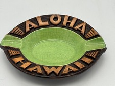 Souvenir, ceramic Aloha Hawaii ash tray , made in Hawaii