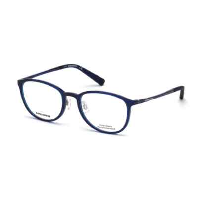DSQUARED2 DQ5220 091 Blue Round Plastic Optical Eyeglasses Frame 51-19-140  DQ