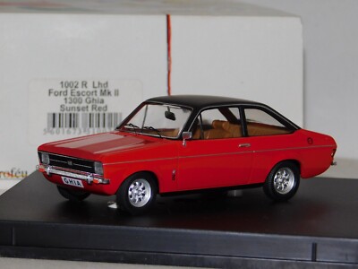 FORD ESCORT MK2 LHD 1300 GHIA SUNSET RED TROFEU 1002 R 1:43 | eBay