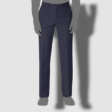 $220 Perry Ellis Portfolio men Blue Fit Flat Front Suit Dress Pants 36 W 32 L
