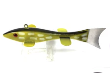 HANDCRAFTED AND LEAD WEIGHTED FISH 7" SPEARING DECOY FISHING LURE