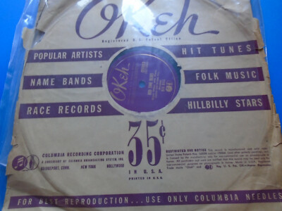 E+ 78 10'' Big Bill Broonzy OKEH 05983 Bed Time Blues / Serenade Blues