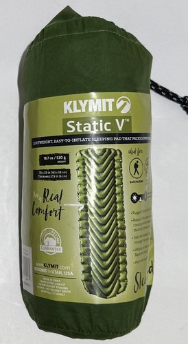 Klymit Coussin de Couchage Unisexe isolé en V Luxe Rouge Taille Unique