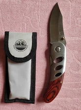 Folding knife with a plastic handle and blade fixation