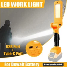 LED Work Light Spotlight Jobsite Light For DeWalt 20V Li-Ion Battery 2500LM 30W
