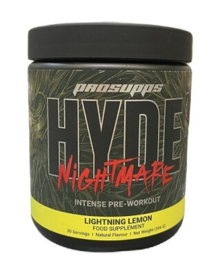 #ad Pro Supps Hyde Nightmare Lightning Lemon 306g 30 Servings $21.95