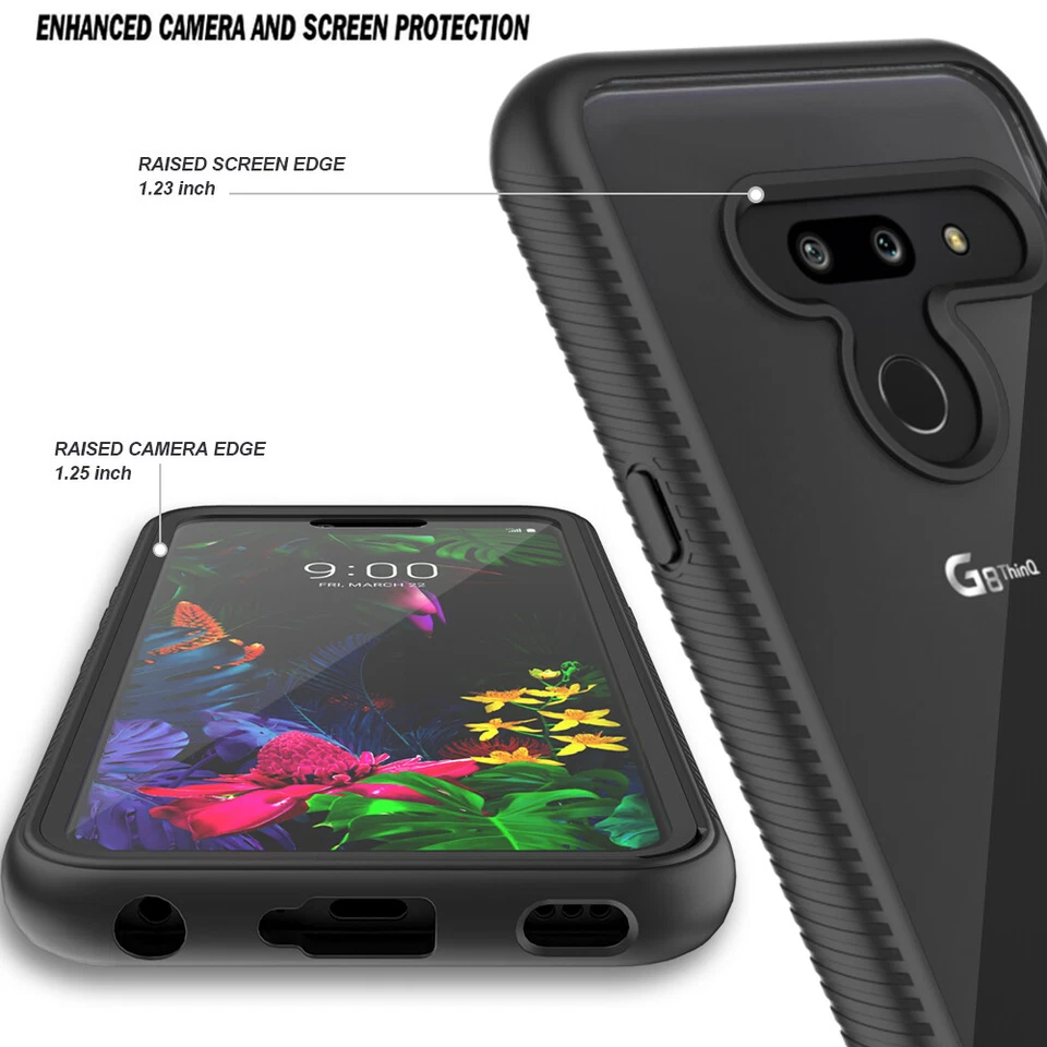 Funda resistente transparente a prueba de golpes para LG G8 ThinQ sin protector de pantalla incorporado Foto 4 de 4
