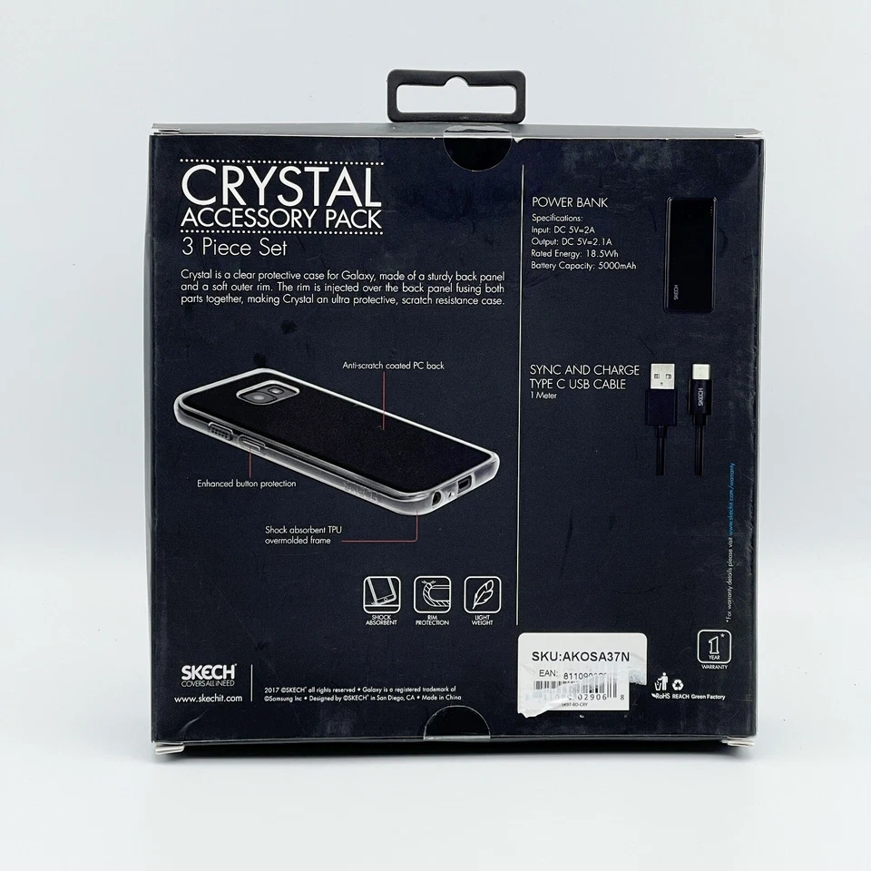 Cable de carga Skech Clear Case Power Bank para Samsung Galaxy A5 2017 Foto 2 de 2