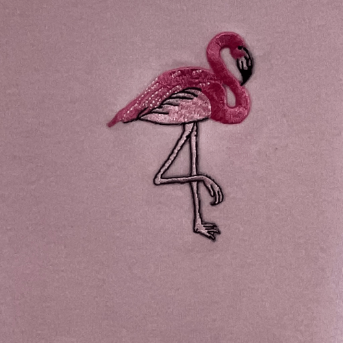 Las OLas Vintage Embroidered Flamingo Tank Top Women’s XLarge Pink Sleeveless - Picture 5 of 9