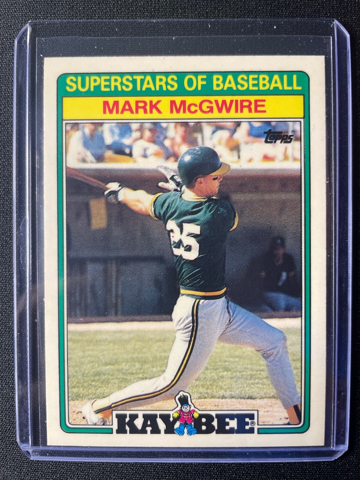 1988 Topps Kaybee Superstars of Baseball Mark McGwire #18 of 33 Athletics!!!