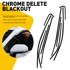 Glossy Black Chrome Delete Blackout Car Trim Window For Toyota 2018-2024 Camry