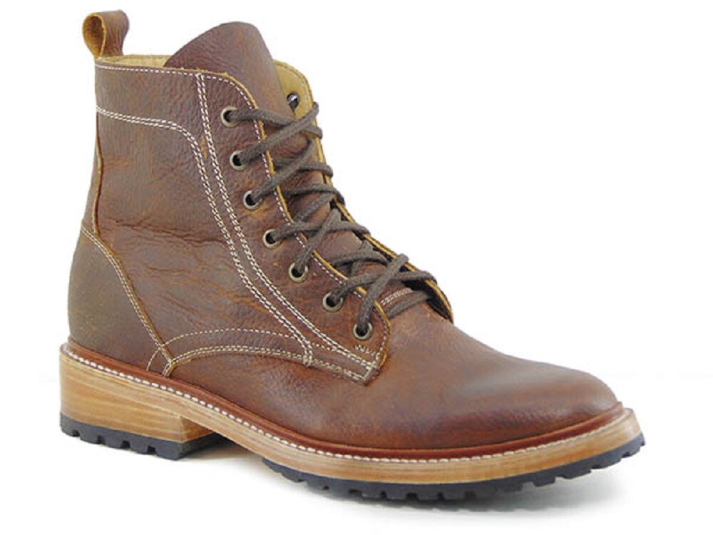 Men\'s Brown Leather Chukka Boot - Casual Lace-Up Amazon.com | Nautica Men main image 3