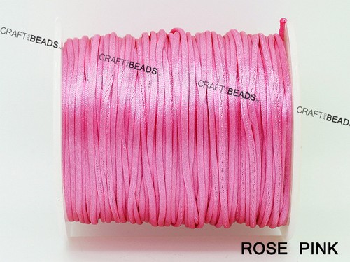 1MM Bugtail Satin Cord Shamballa Macrame Nylon Kumihimo Trim Variegated String - Picture 9 of 63