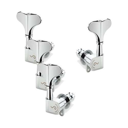 Schaller Bass Tuners Light - Chrome, Set of 4 (3L+1R) M4 180