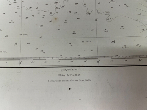 IRELAND SOUTH & WEST COAST 1865 (1889) VERY LARGE ANTIQUE SEA CHART 19TH CENTURY - Picture 14 of 15