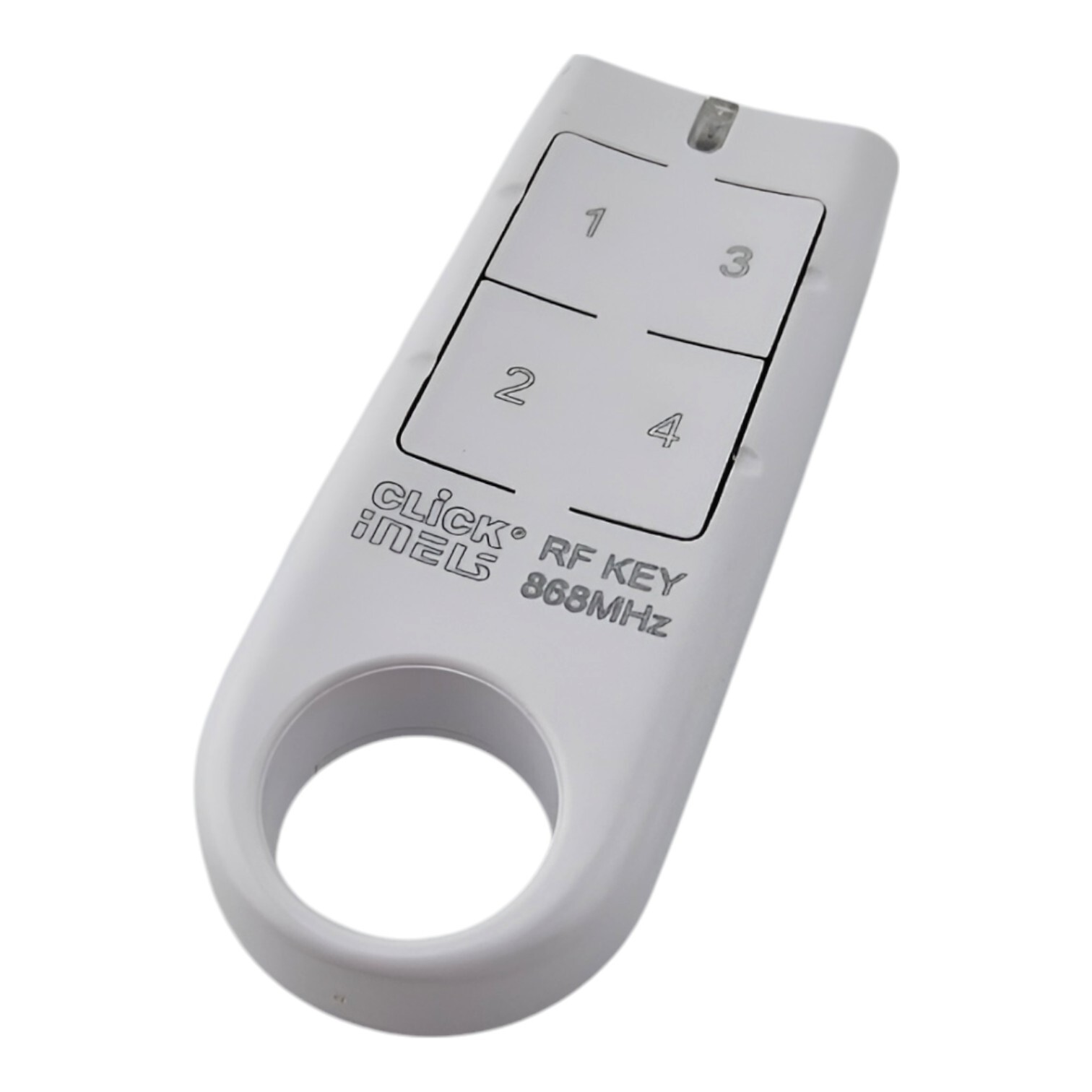 RF KEY/W RF 4 Button Keychain Remote (White)