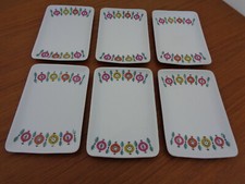 Eva Bladh Upsala Ekeby Karlskrona Bellis Ceramic Plates (6) Sweden