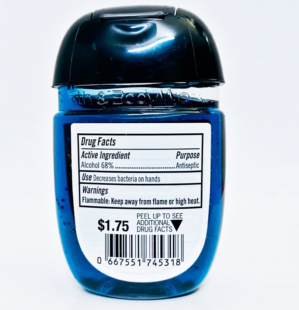 5 Bath Body Works MIDNIGHT MEN Pocketbac AntiBac Hand Sanitizer