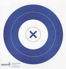 G-60A [AY-60] 6" Archery Target, 1-1/2 Center Circle with With "X" (Qty. 50)