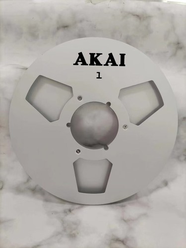 Ein Paar 10,5" Silber AKAI Tonbandspule Hochwertige Aluminium Aufnahmespule - Bild 3 von 4