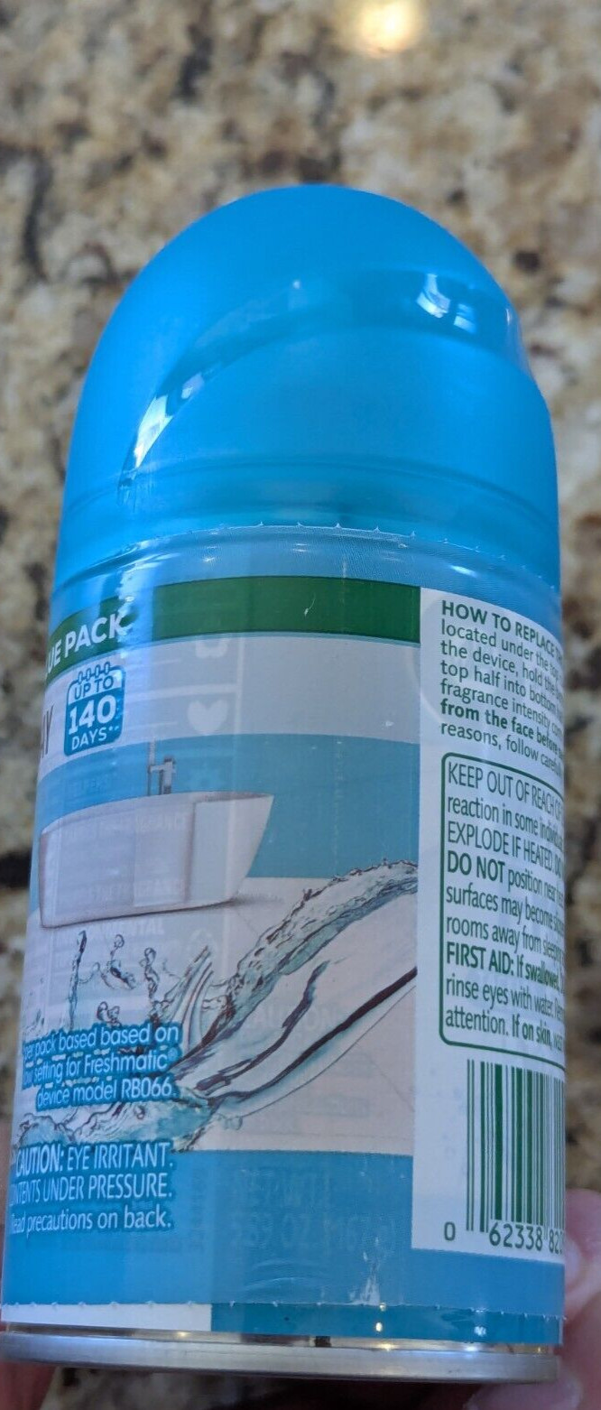 Air Wick 2 Pack Automatic Air Freshener Spray Refill Fresh Waters 11.7 oz