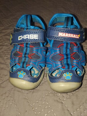 Toddler Boys Nickelodeon Paw Patrol Light Up Hiking Sandals Shoe Blue Pick  Size