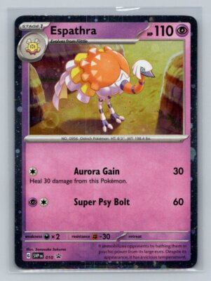 Espathra SV: Scarlet & Violet Promo Cards 010 Near Mint NM Cosmos Holo Rare