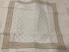 Matouk Italy NWT 1pc Euro Sham Quilted 100 Cotton Sateen Embroidery 5 Lines