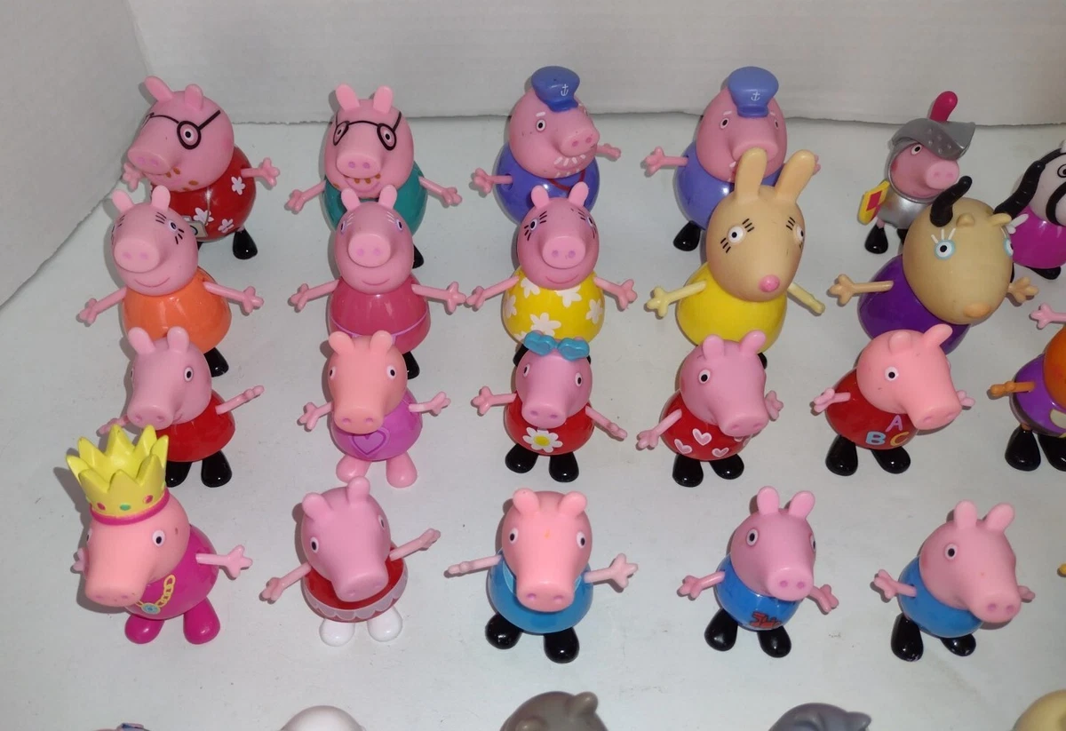 Huge Lot of 41 Peppa Pig Figures Collection - All different - A