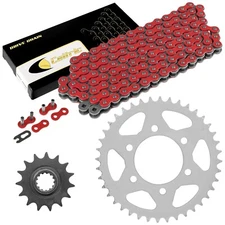 Red Drive Chain And Sprocket Kit for Kawasaki Ninja ZX-6R ZX600 1998-2002