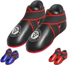 VADER Kickboxing Boots Martial Arts Karate Taekwondo Boxing Foot Protector Pads